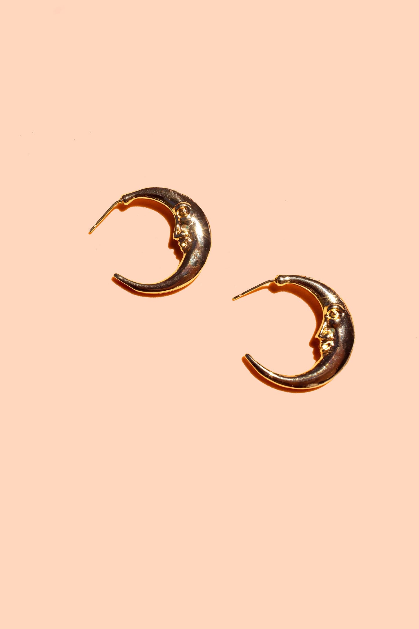 Moonstruck Hoops - 18k Gold Plated