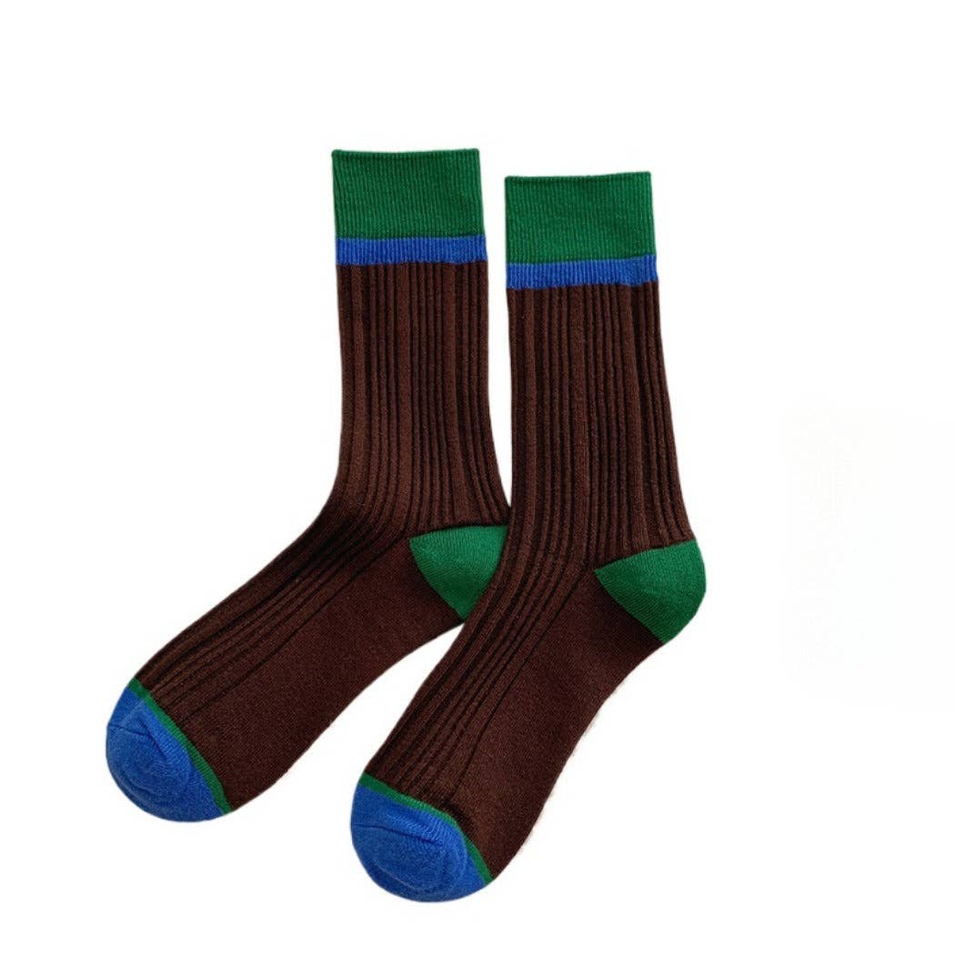 Rufia - Color-Block Textured Socks