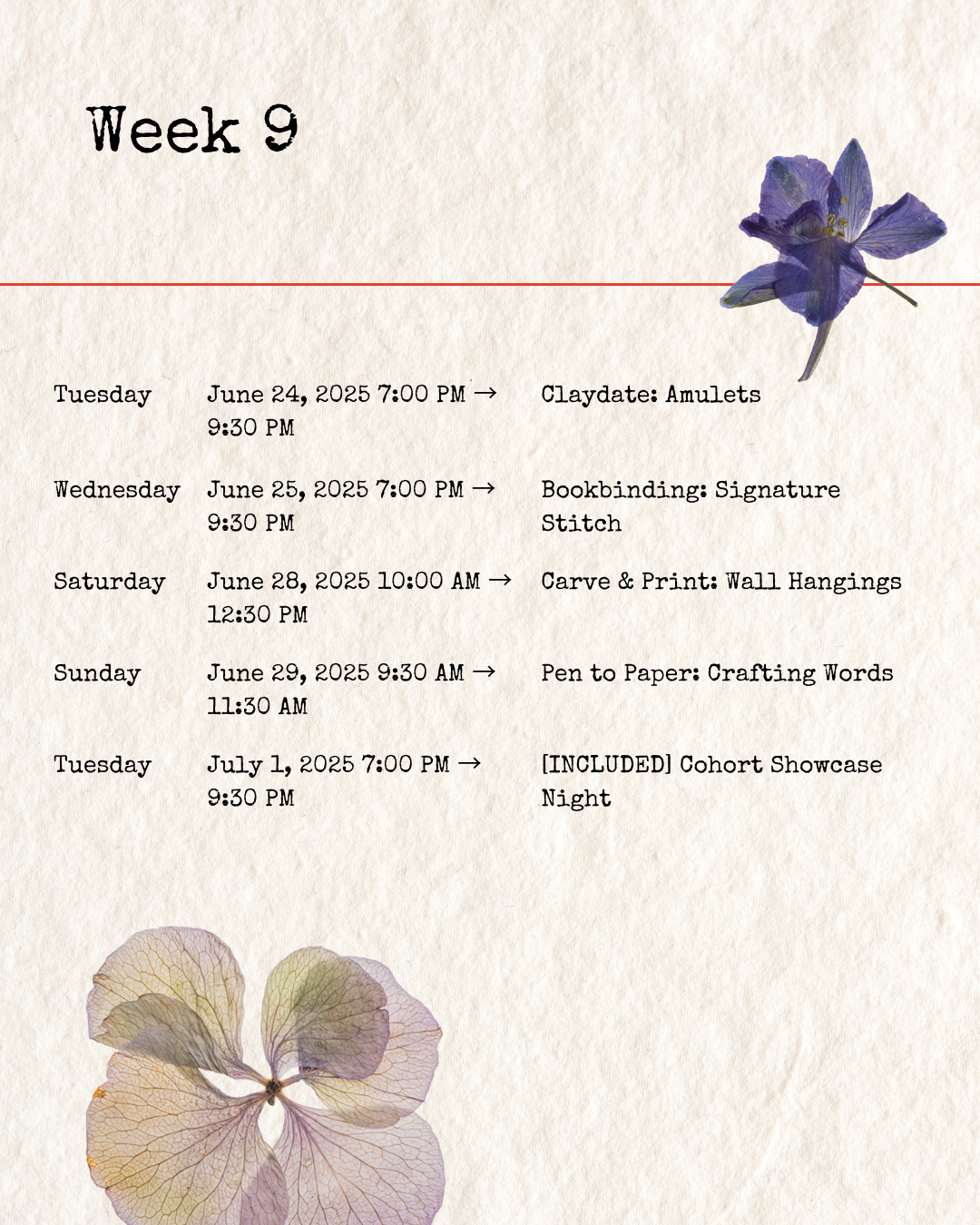 Cohort Program at Drawing Room - Summer 2025 Manhattan