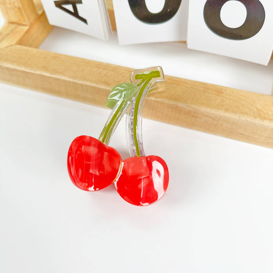 Cherry Fruit Hair Claw Clip