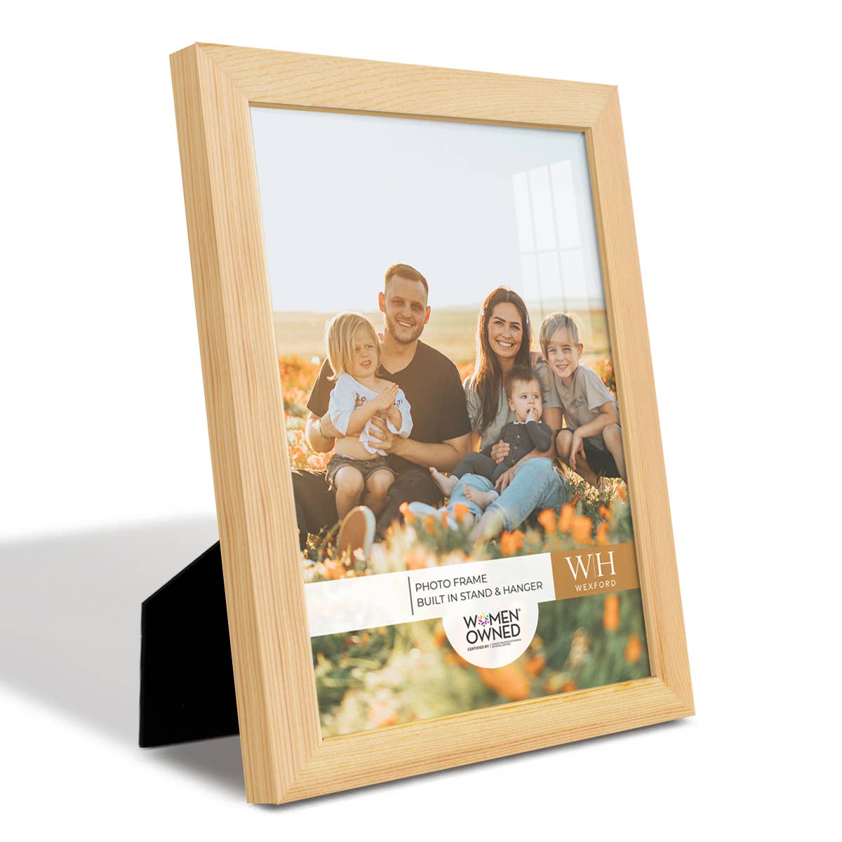 Photo Frame, Real Wood with Wood Grain, Natural Wood