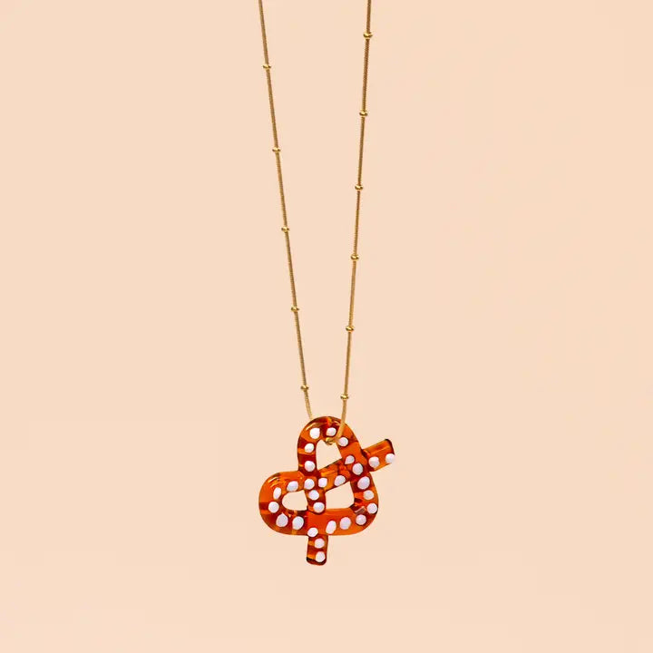 Pretzel Daze Necklace, Gold-Plated - Peter & June