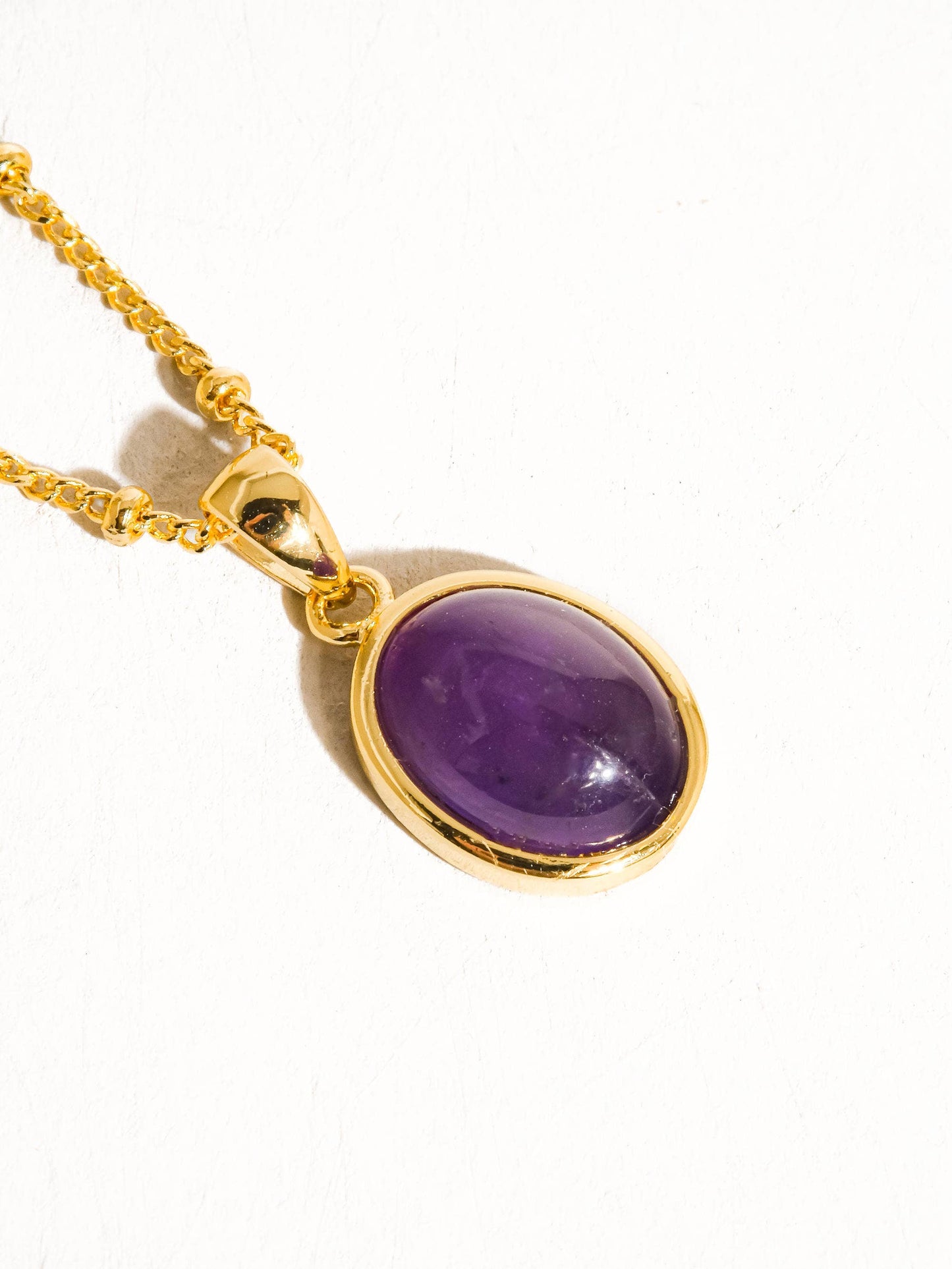 Caillou 18K Gold Assorted Natural Stone Necklace