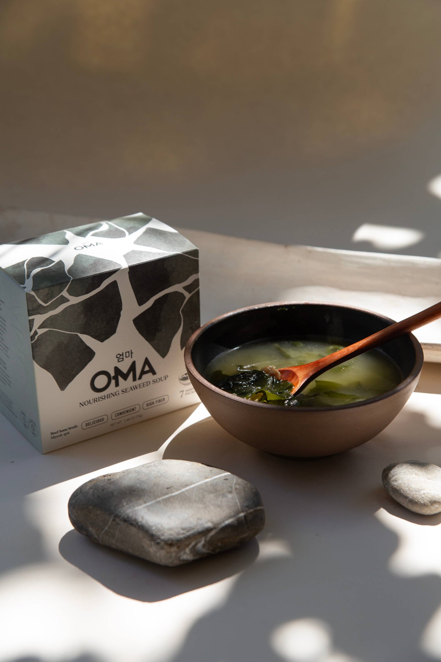 Oma Seaweed Soup Bone Broth based, individual pack