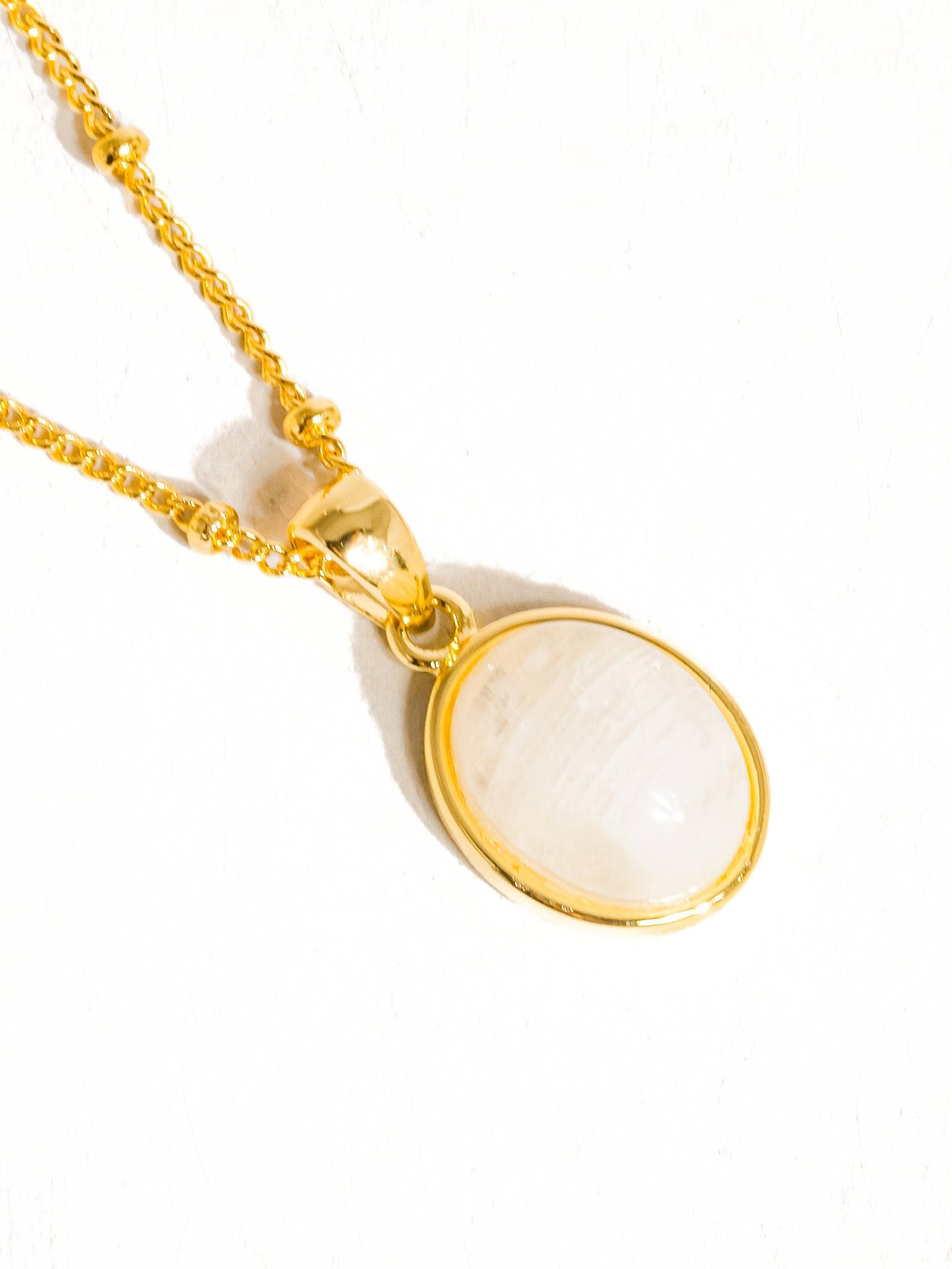 Caillou 18K Gold Assorted Natural Stone Necklace