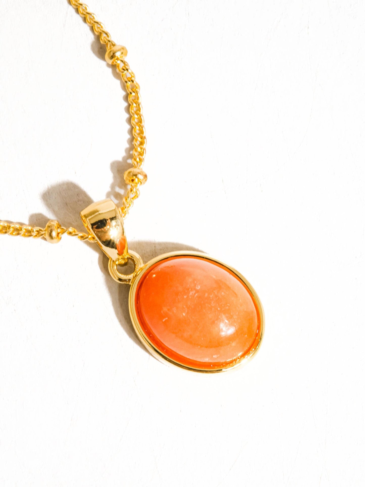 Caillou 18K Gold Assorted Natural Stone Necklace