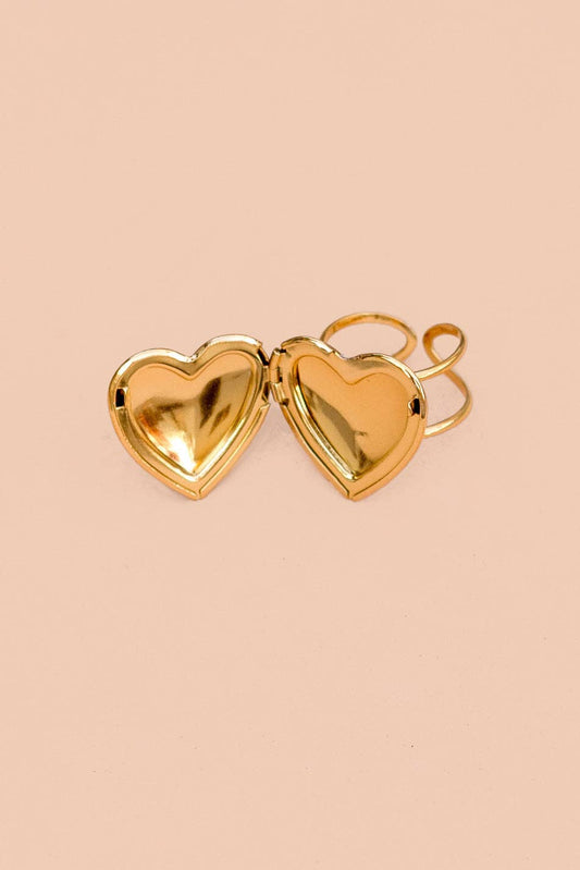 Locket Up Ring - 18k Gold Plated