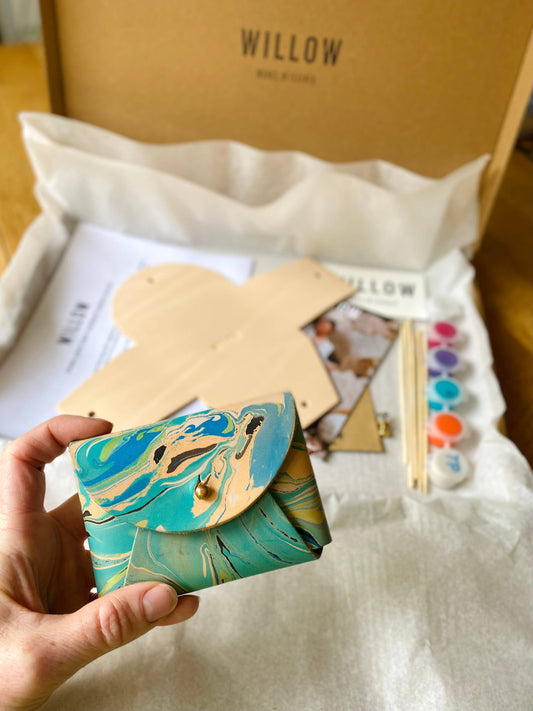 Leather Wallet Marbling Kit