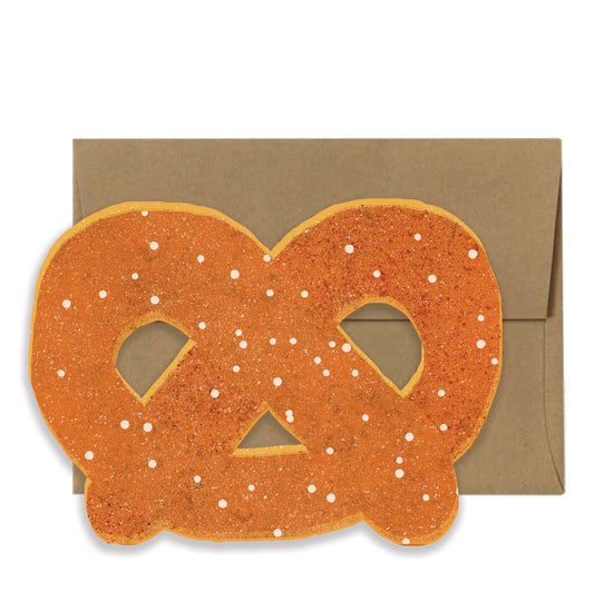 Pretzel Card - NYC Collection Die Cut