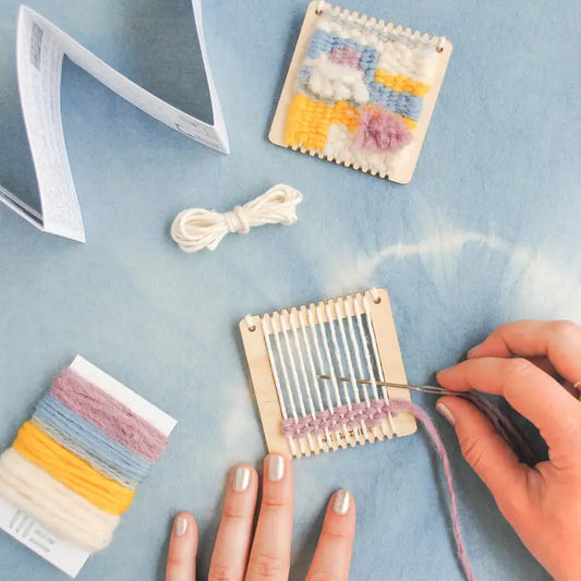 Natural Fiber Lil Loom Weaving Kit