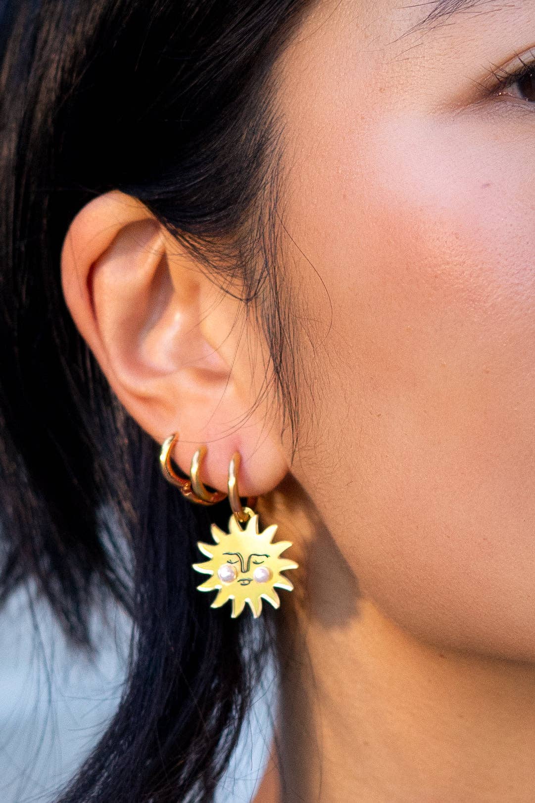 Celestial Hoops - 18K Gold Plated