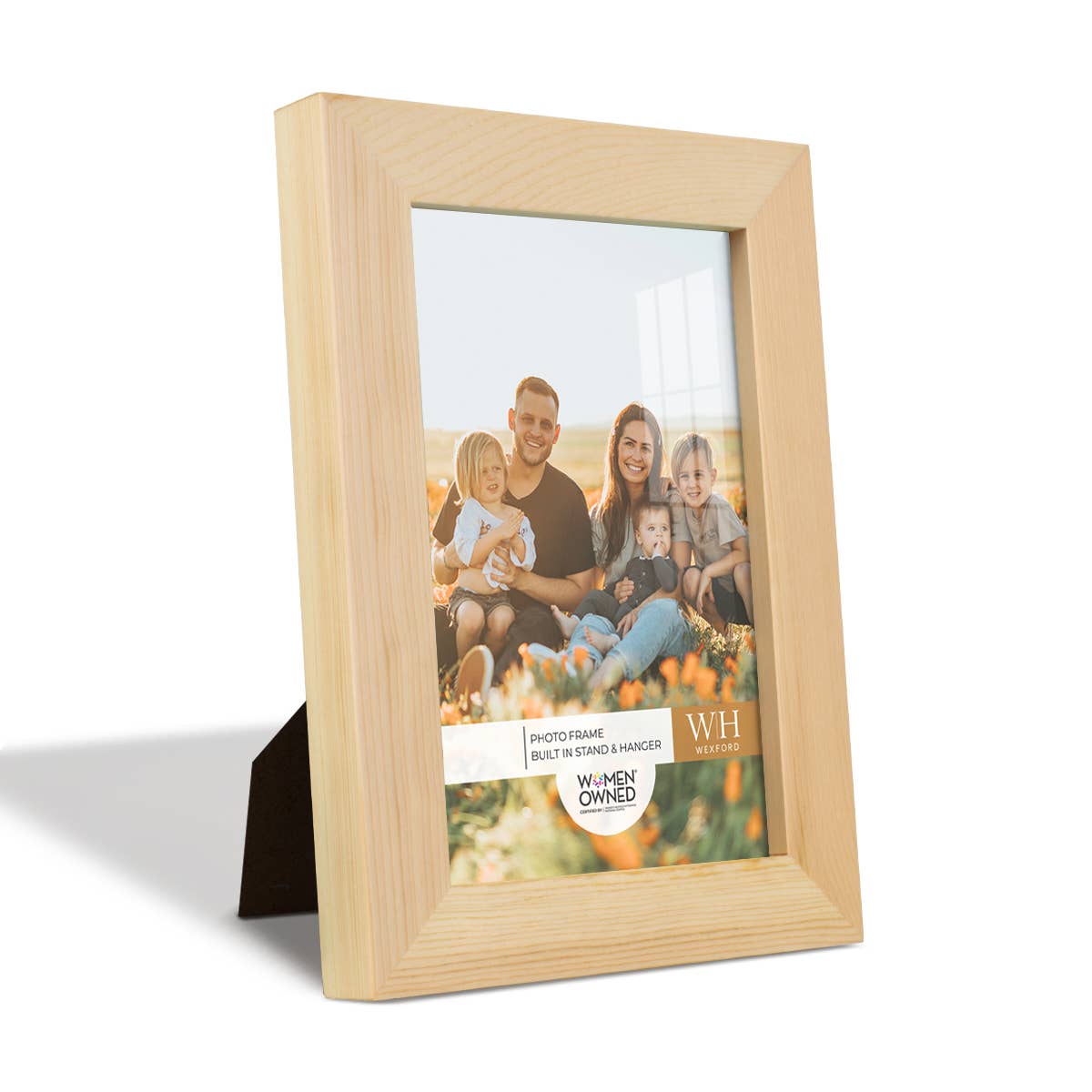 Photo Frame, Real Wood with Wood Grain, Natural Wood