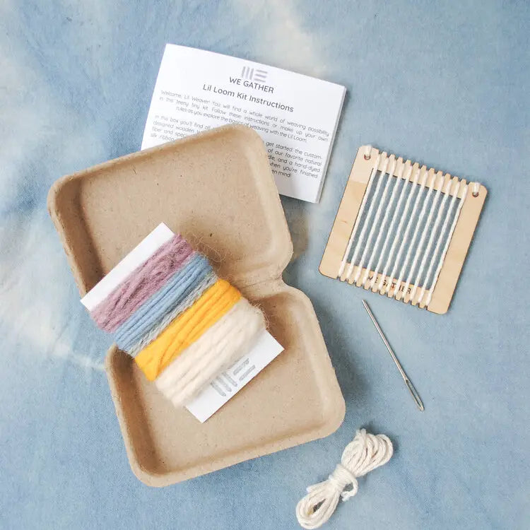 Natural Fiber Lil Loom Weaving Kit