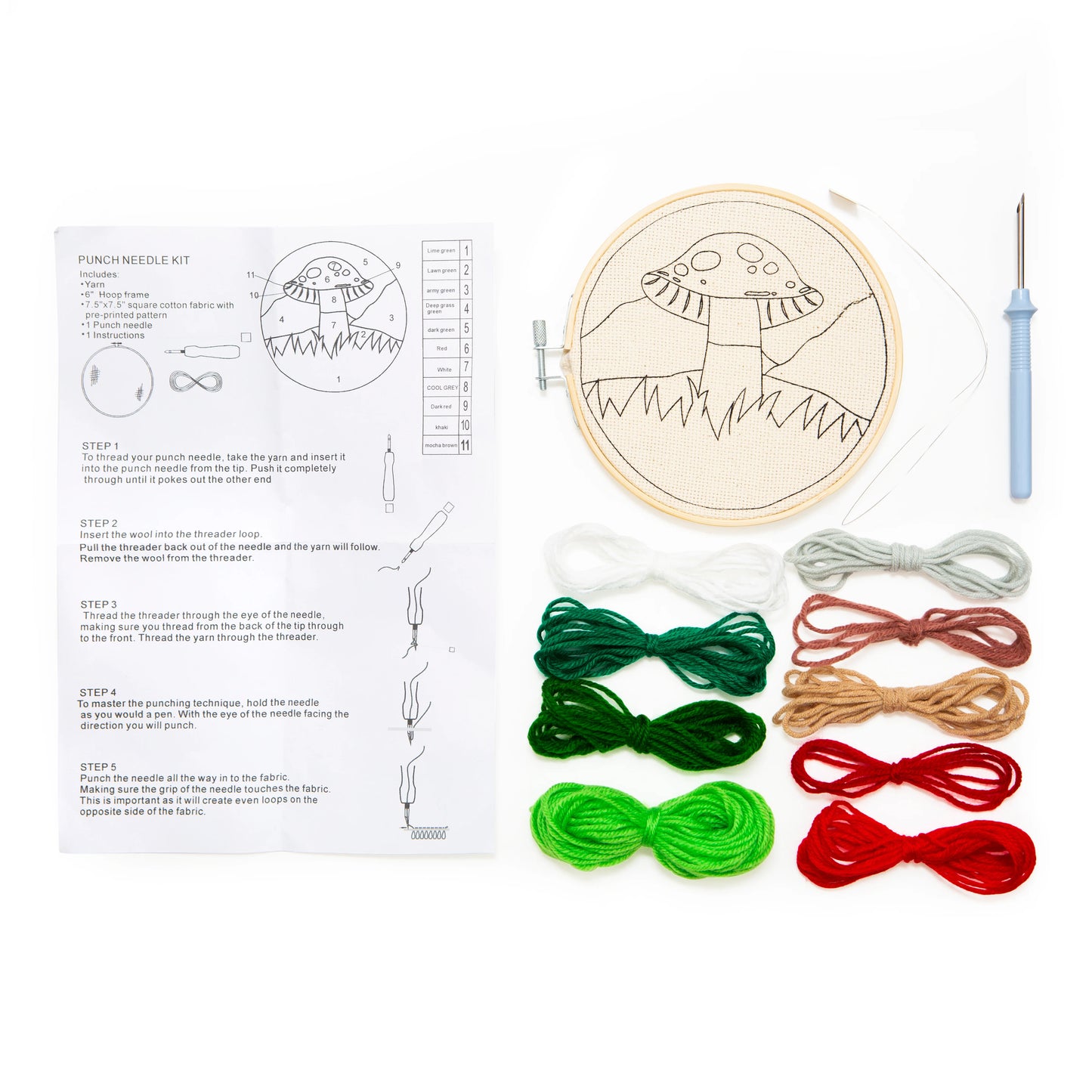 Kikkerland Punch Needle Kit