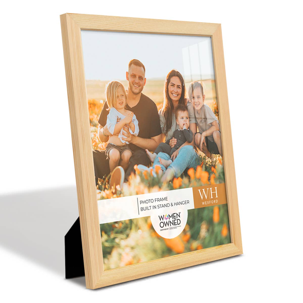 Photo Frame, Real Wood with Wood Grain, Natural Wood