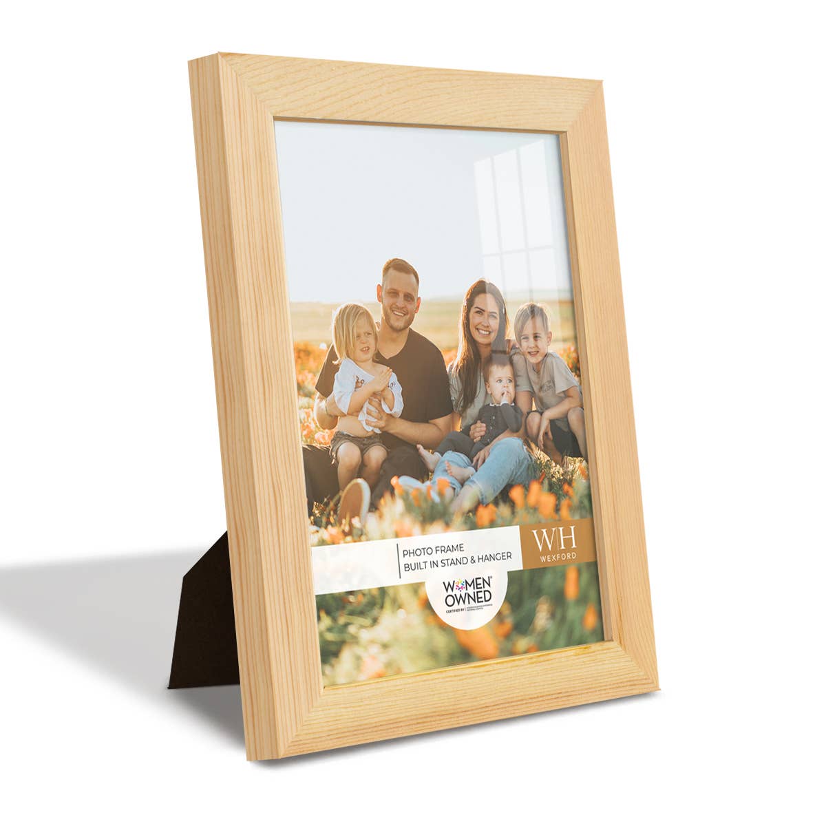 Photo Frame, Real Wood with Wood Grain, Natural Wood