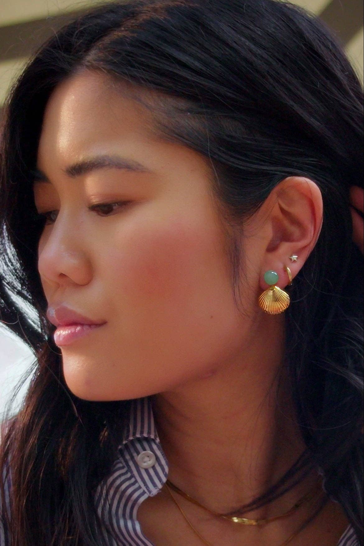 Oasis Studs - 18K Gold Plated