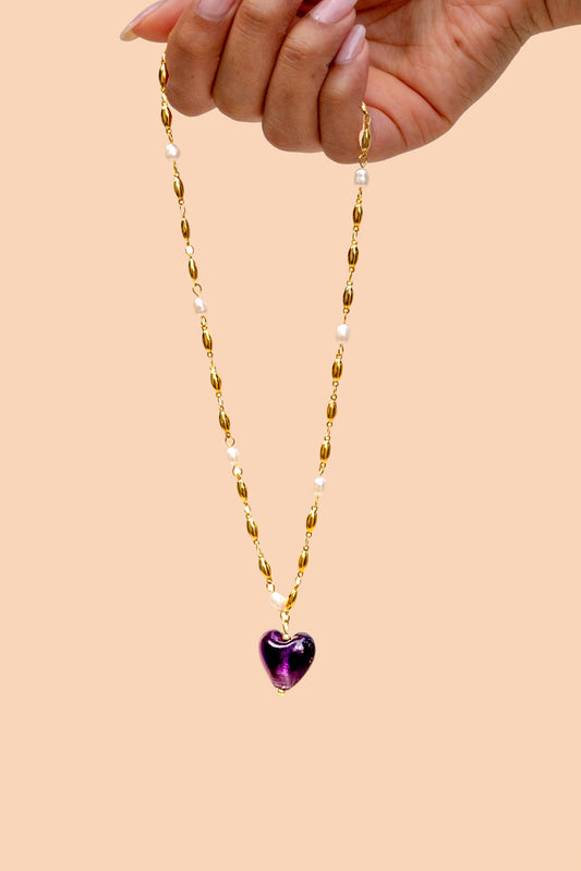 Jill Necklace - 24K Gold Plated + Fresh Water Pearl