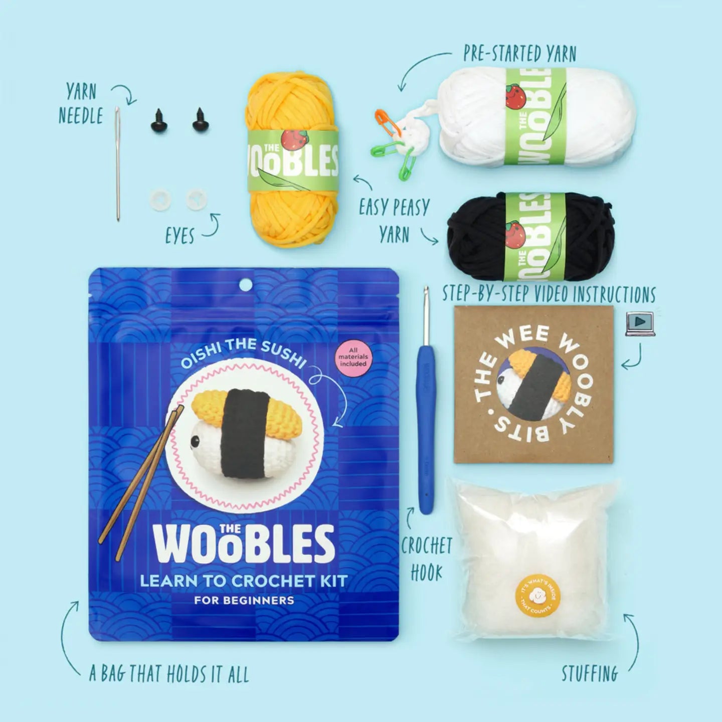 Woobles - Beginner Crochet Kit