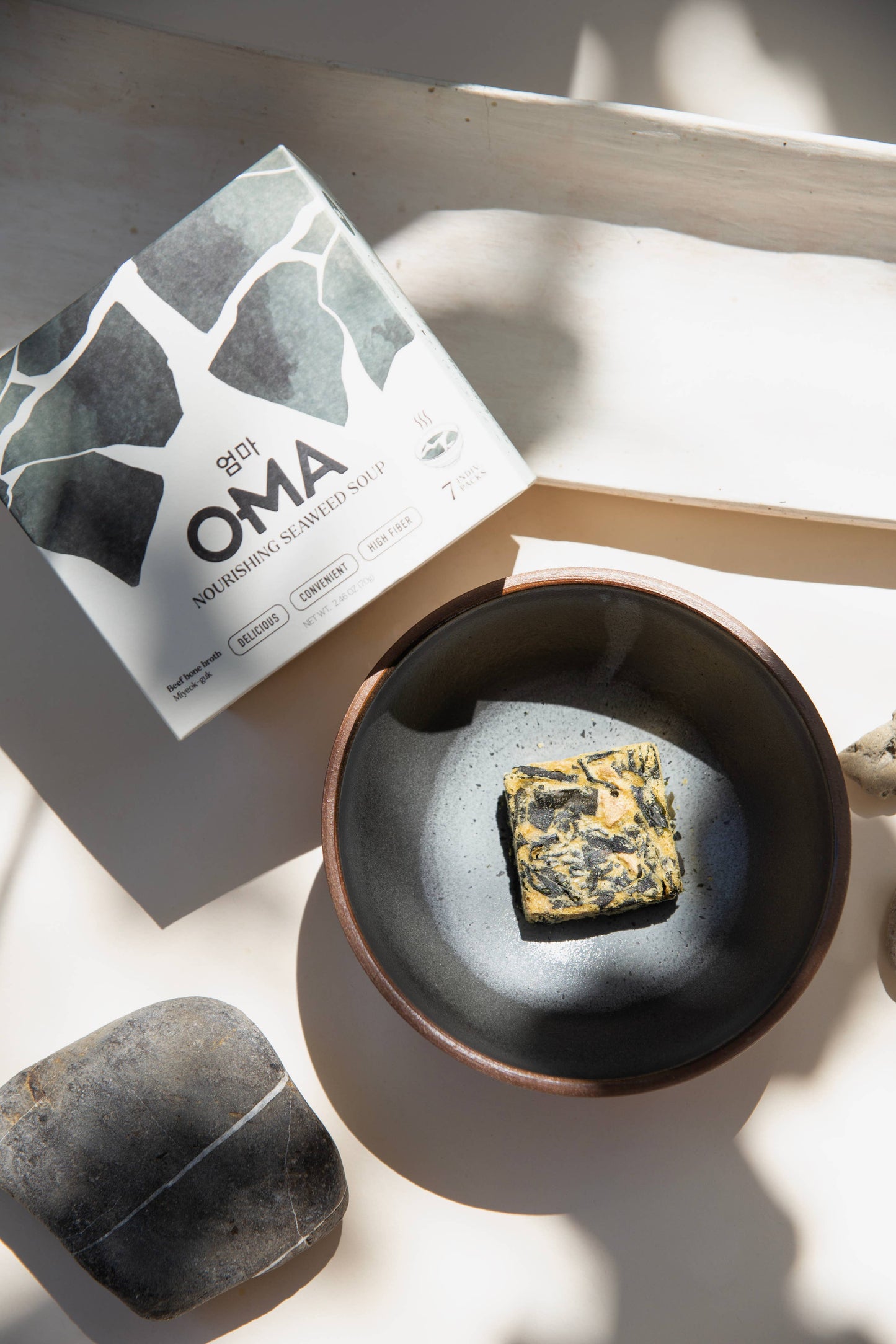 Oma Seaweed Soup Bone Broth based, individual pack