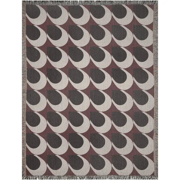 Bauhaus Woven Cotton Throw Blankets - TaylorBassam